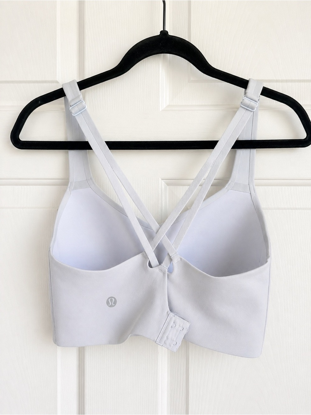 Lululemon Like a cloud longline bra in light greyish blue color size - Picture 2 of 4